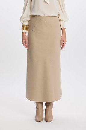 دامن بژ زنانه Zühre - کد 875934837