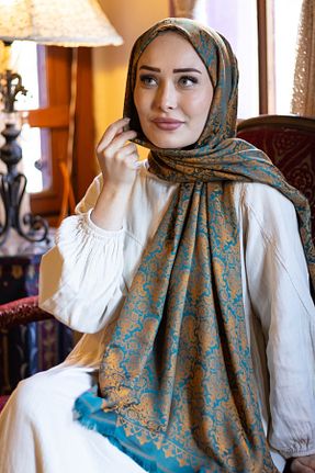 شال سفید زنانه پنبه ای hkpolo - کد 875938579