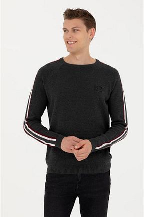 پلیور طوسی مردانه ساده U.S. Polo Assn. - کد 875937468