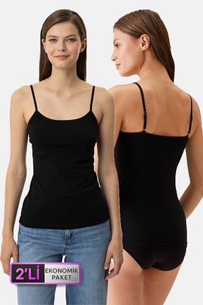 رکابی مشکی زنانه پنبه ای Pierre Cardin - کد 47314725