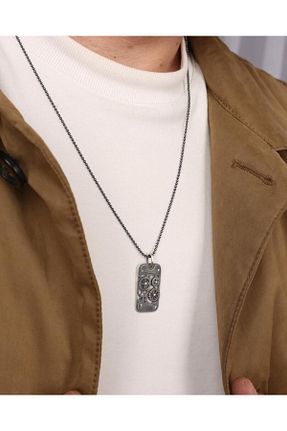 گردنبند نقره مشکی مردانه 925 عیار MEKS JEWELS - کد 875957698