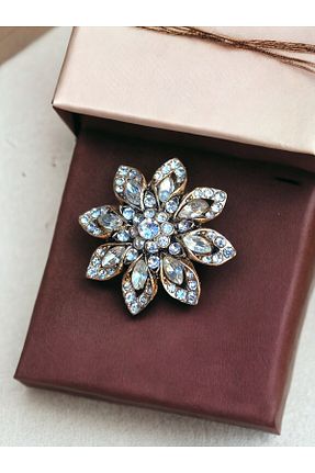 سنجاق سینه سفید زنانه فلزی FAYRA ACCESSORIES - کد 802016823