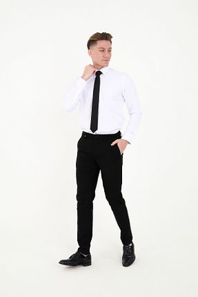 شلوار مشکی مردانه پارچه ACTUAL - کد 874788567