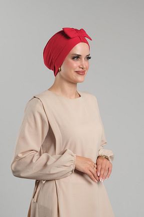 کلاه شنای حجاب قرمز زنانه HÜRREM BONE - کد 875965970