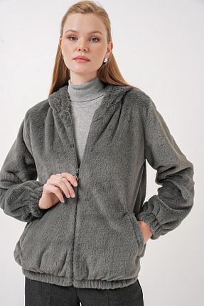 کاپشن طوسی زنانه رگولار Bigdart - کد 875969982