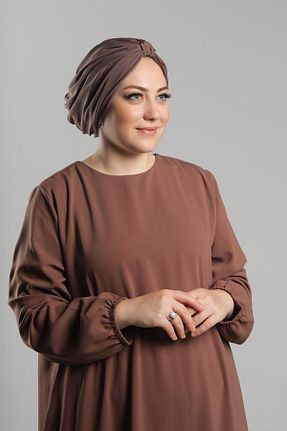 کلاه شنای حجاب قهوه ای زنانه HÜRREM BONE - کد 875963846