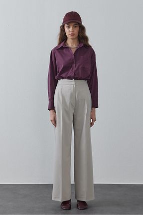 شلوار طوسی زنانه بافتنی Tailors Room - کد 875958697