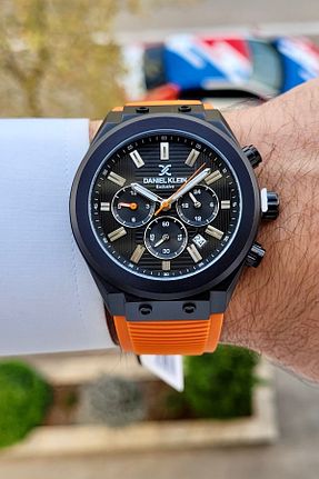 ساعت مچی مشکی مردانه 45 میلی متر Daniel Klein - کد 875958499