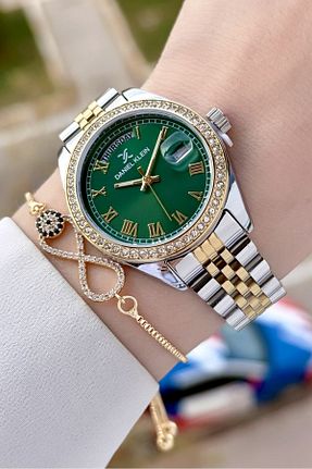 ساعت مچی طلائی زنانه 31-34 میلی متر Daniel Klein - کد 875958391