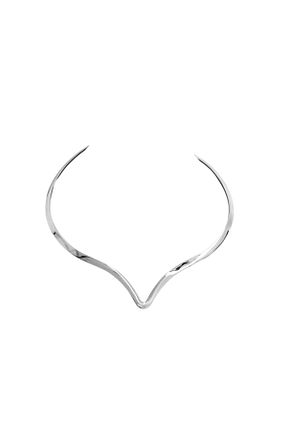 گردنبند استیل ( فولاد ) طوسی استیل (فولاد) stainless steel - کد 875981721