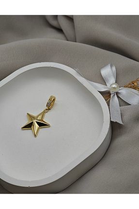 گردنبند استیل ( فولاد ) طلائی زنانه روکش طلا Çelik - کد 875975709