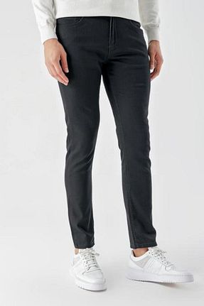 شلوار جین مشکی مردانه پاچه ساده CLASSİCS MEN - کد 875984954