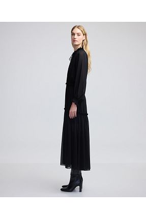 لباس مشکی زنانه بافتنی İpekyol - کد 875985059