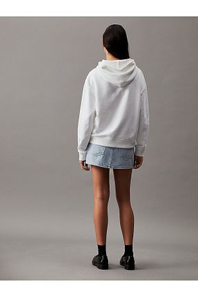 سوئیشرت سفید زنانه ساده Calvin Klein - کد 875986251