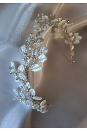 تاج سفید زنانه gelin - کد 711649125