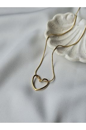 گردنبند استیل ( فولاد ) زرد زنانه استیل ضد زنگ ULYOS PONIS - کد 876180114