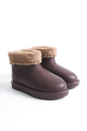بوت / نیم بوت قهوه ای زنانه چرم مصنوعی Liza Shoes - کد 876205697