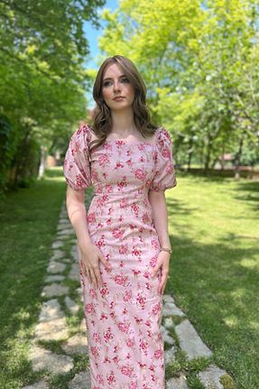لباس صورتی زنانه بافتنی HELİS BUTİK - کد 832625228