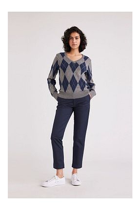 شلوار آبی زنانه پنبه ای Dockers - کد 759632805