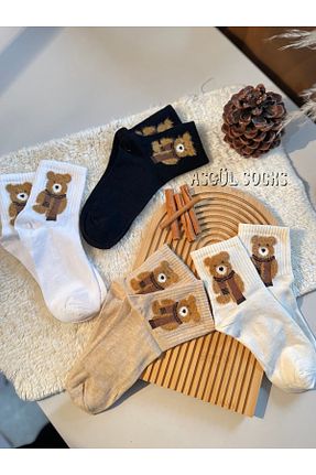 جوراب رنگی زنانه لیکرا ASGÜL SOCKS - کد 876221835