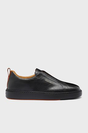 کفش اسنیکر مشکی مردانه بدون بند Santoni - کد 876221146