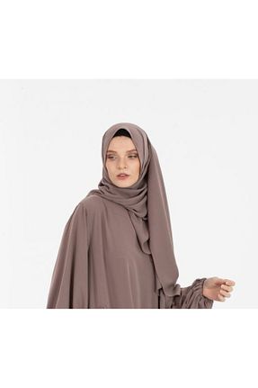 روسری قهوه ای پنبه پلی استر Enans Design - کد 876222125