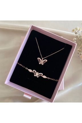 ست نقره سفید زنانه زیرکن Lovera Jewellery - کد 876225179