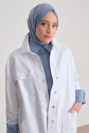 کت حجاب سفید زنانه رگولار Armine - کد 822136764
