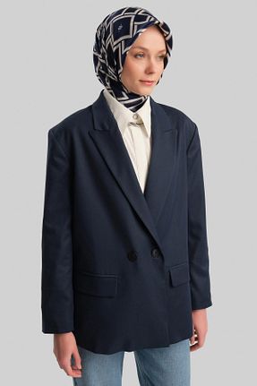 کت سرمه ای زنانه رگولار Armine - کد 837995524