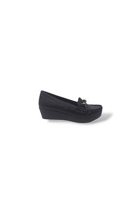 کفش پاشنه بلند پر مشکی زنانه پاشنه کوتاه (1 - 4 سانتی متر) Zerhan - کد 876292463