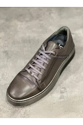 بوت / نیم بوت طوسی مردانه چرم خالص LUCIANO BELLINI - کد 876315058