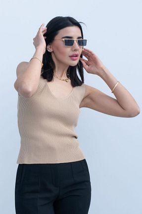 بادی قهوه ای زنانه یقه هفت GAJA - کد 778564751