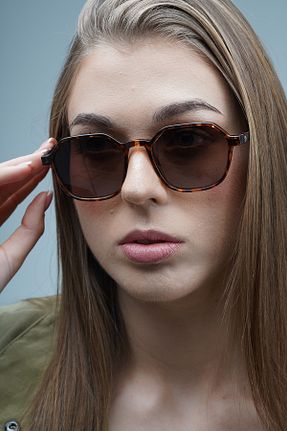 عینک آفتابی قهوه ای زنانه پلاریزه LOOKUP - کد 874784603