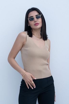 بادی قهوه ای زنانه یقه هفت GAJA - کد 778564751