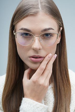عینک محافظ نور آبی نارنجی زنانه شیشه LOOKUP NEW - کد 853317519
