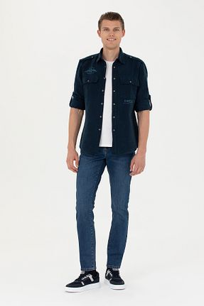 شلوار جین رنگی مردانه پاچه تنگ U.S. Polo Assn. - کد 876367055