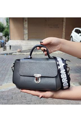 کیف دستی طوسی زنانه سایز متوسط valentina victoria - کد 856745107