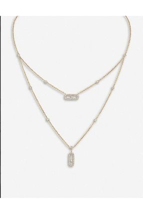 گردنبند استیل ( فولاد ) طلائی زنانه استیل (فولاد) B.BOXED - کد 876439944