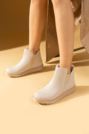 بوت / نیم بوت بژ زنانه جیر Pembe Potin - کد 876451171
