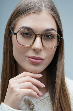 عینک محافظ نور آبی نباتی زنانه شیشه LOOKUP - کد 874610383