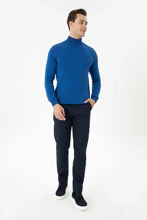 شلوار سرمه ای مردانه پنبه - الاستین U.S. Polo Assn. - کد 777139273