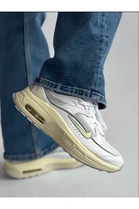 کفش اسنیکر بژ زنانه چرم اصل Nike - کد 876788433
