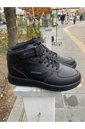 کفش بسکتبال مشکی زنانه چرم مصنوعی Pierre Cardin - کد 876639150