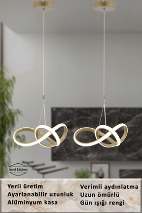 لوستر زرد آلومینیوم Trend Kitchen - کد 876655198