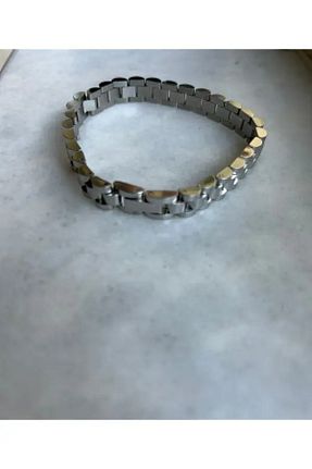 دستبند استیل (فولاد) طوسی زنانه استیل (فولاد) Mays Accessory - کد 876673153