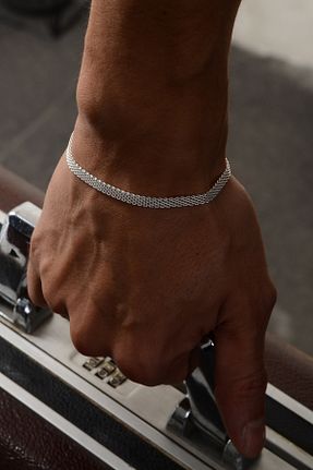 دستبند نقره سبز مردانه 925 عیار Ricco Jewellery - کد 868421581