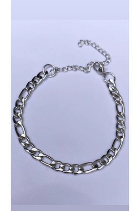 دستبند استیل (فولاد) طوسی زنانه استیل (فولاد) Buse Nur Uyar - کد 876680079