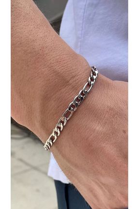 دستبند استیل (فولاد) طوسی زنانه استیل (فولاد) Buse Nur Uyar - کد 876680079