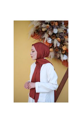 شال نارنجی زنانه پنبه ای Zenica - کد 876746763