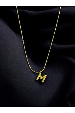 گردنبند استیل ( فولاد ) زرد زنانه استیل (فولاد) Mays Accessory - کد 876713535
